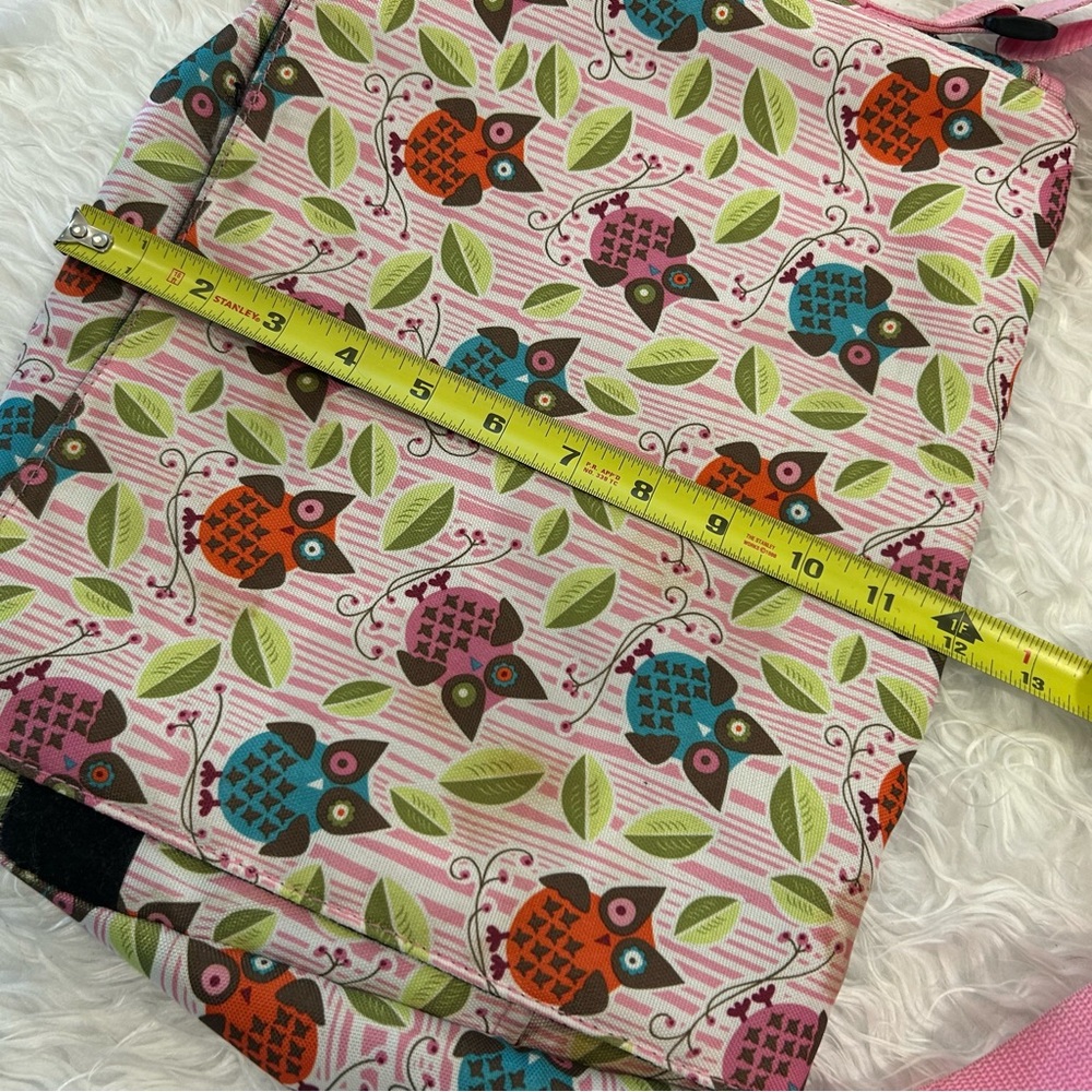 Wildkin Whimsical Owl Messenger Bag Tote Flap Close 5 Pockets Adjustable Strap - Picture 9 of 10
